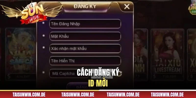 Cách đăng ký ID mới